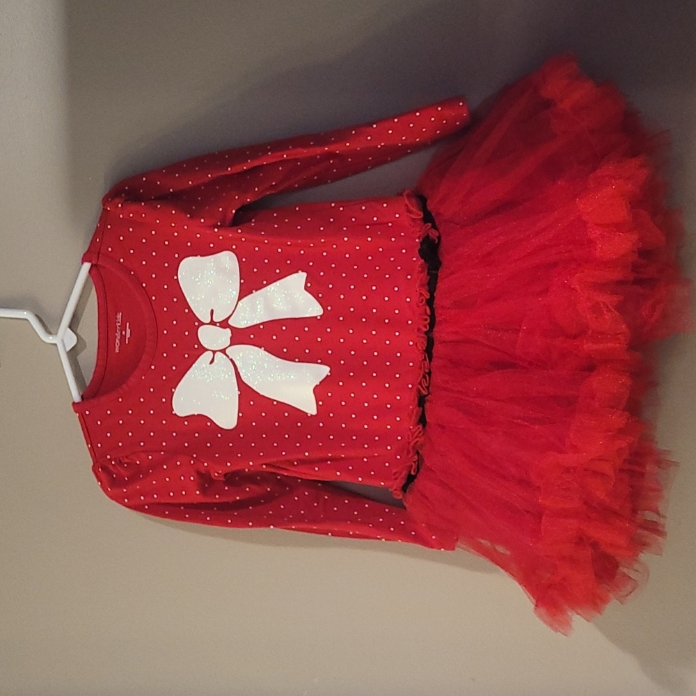 Lil Girl White Bow Wonderkids Tutte Dress Size 3t